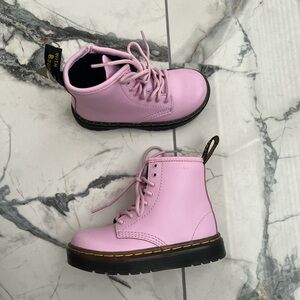 Toddler Dr. Martens Light Pink Lace-Up Boots